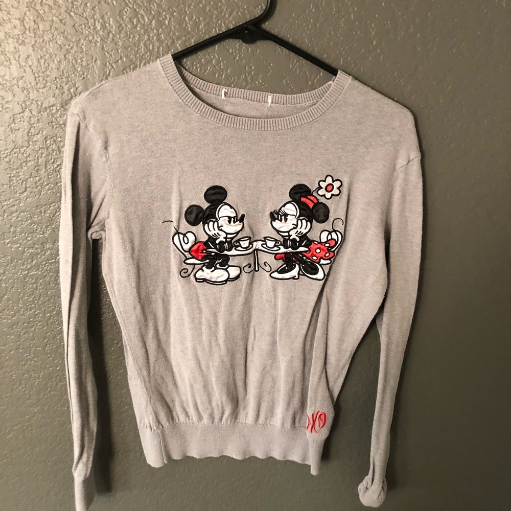 Long sleeve Mickey and Minnie Mouse top